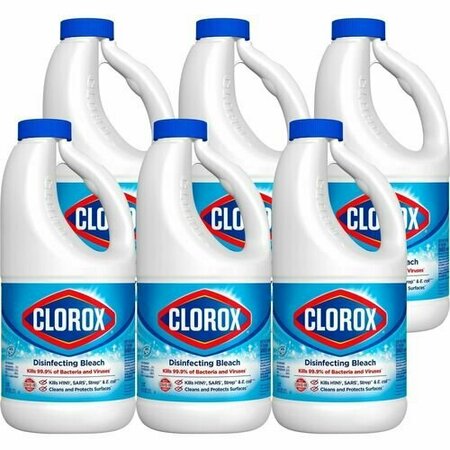 CLOROX CO BLEACH, LIQ, DSNFC, CONC, 43FOZ, 6PK CLO32260CT